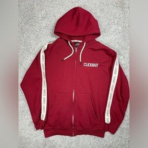 Clickbait Hoodie Mens Medium Hooded Sweatshirt Casual Activewear Outerwear Basic